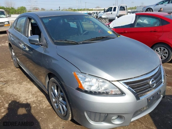 2013 Nissan Sentra SV with VIN 3N1AB7AP5DL693713, listed as a IAAI auction lot 42078628 with 116,484 mi miles. Bid and sale history available at carsss.com. Image 1.