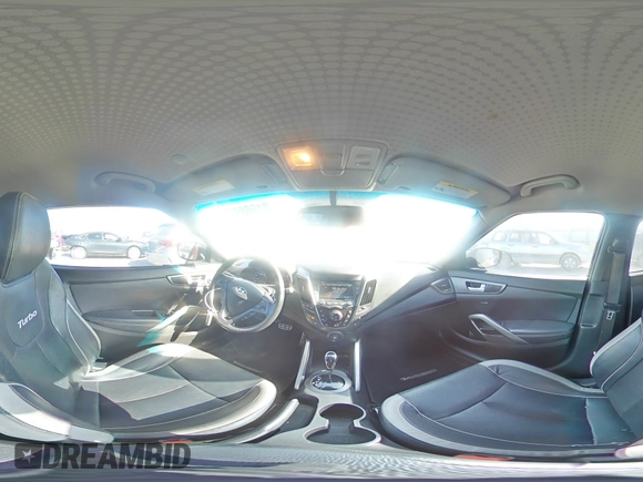 2015 Hyundai Veloster Turbo with VIN KMHTC6AE7FU221285, listed as a Copart auction lot 81598924 with 93,153 mi miles and Salvage title. Bid and sale history available at DreamBid. Image 13.