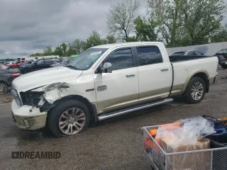 2016 Ram 1500 Longhorn with VIN 1C6RR7WM7GS403026, listed as a Copart auction lot 55223525 with 186,779 mi miles and Salvage title. Bid and sale history available at DreamBid. Image 1.