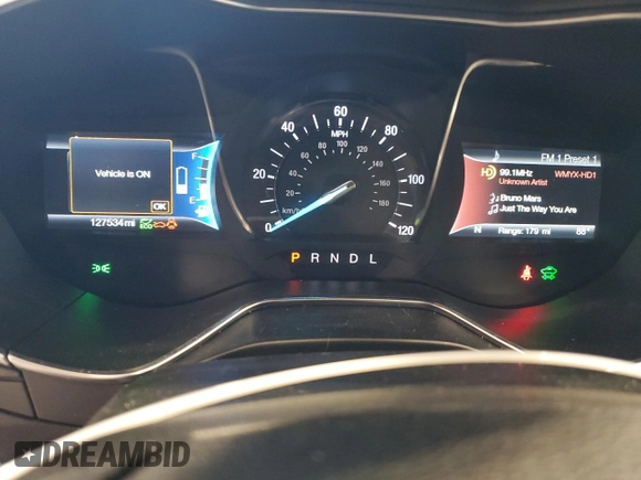 2017 Ford Fusion Hybrid Titanium with VIN 3FA6P0RU3HR360053, listed as a Copart auction lot 63063715 with 127,534 mi miles and Non repairable. Bid and sale history available at DreamBid. Image 9.