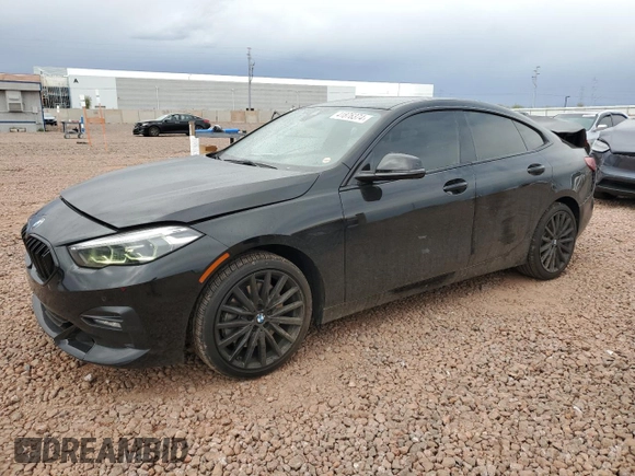 2020 BMW 2 Series 228i xDrive with VIN WBA73AK00L7F76613, listed as a Copart auction lot 41876374 with 34,564 mi miles. Bid and sale history available at carsss.com. Image 1.