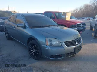 2009 Mitsubishi Galant ES with VIN 4A3AB36F39E026570, listed as a IAAI auction lot 41405761 with 201,512 mi miles and . Bid and sale history available at DreamBid. Image 1.