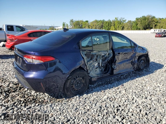 2021 Toyota Corolla LE with VIN JTDEPMAE9MJ137666, listed as a Copart auction lot 49312235 with 62,740 mi miles and Non Repairable. Bid and sale history available at carsss.com. Image 3.