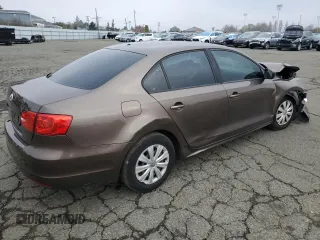 2013 Volkswagen Jetta Sedan S with VIN 3VW2K7AJ8DM412220, listed as a Copart auction lot 85917804 with 130,059 mi miles and Salvage Title. Bid and sale history available at carsss.com. Image 3.