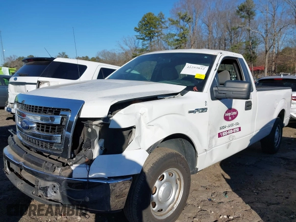 2013 Ford F-150 XL with VIN 1FTNF1CFXDKE78575, listed as a IAAI auction lot 41293852 with 201,332 mi miles. Bid and sale history available at carsss.com. Image 6.