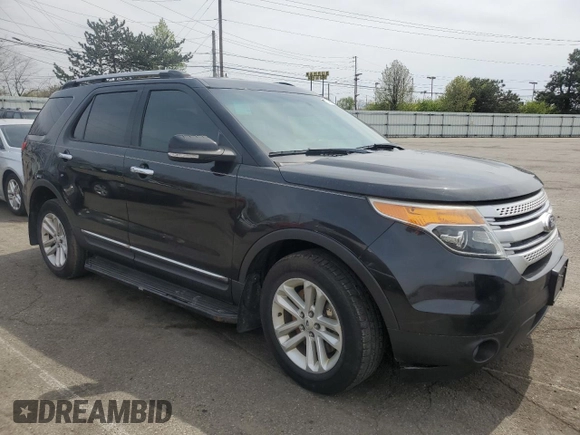 2013 Ford Explorer XLT with VIN 1FM5K8D88DGC04777, listed as a Copart auction lot 53450265 with 95,537 mi miles and Salvage Title. Bid and sale history available at carsss.com. Image 4.