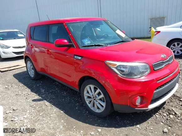 2018 Kia Soul + with VIN KNDJP3A53J7612357, listed as a IAAI auction lot 41994031 with 147,353 mi miles. Bid and sale history available at carsss.com. Image 1.