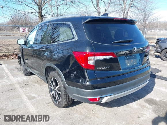 2022 Honda Pilot Touring 7-Passenger with VIN 5FNYF6H63NB006591, listed as a IAAI auction lot 41471359 with 75,574 mi miles. Bid and sale history available at carsss.com. Image 3.