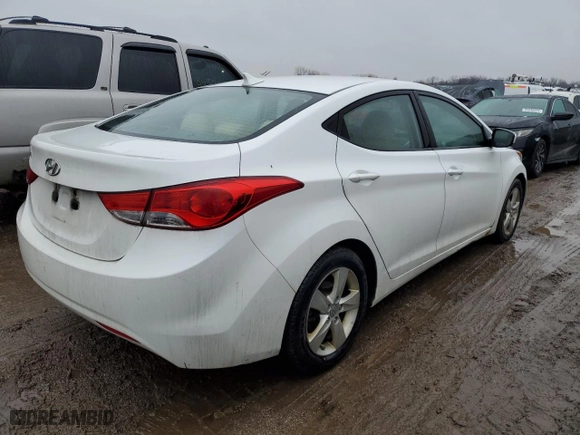 2012 Hyundai Elantra GLS PZEV with VIN 5NPDH4AE7CH080061, listed as a Copart auction lot 86893694 with 217,551 mi miles and Clean Title. Bid and sale history available at carsss.com. Image 3.