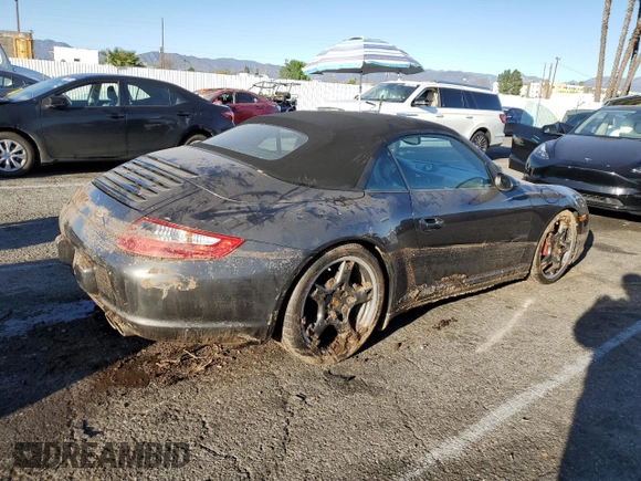 2007 Porsche 911 Carrera S with VIN WP0CB29917S776849, listed as a Copart auction lot 51169625 with 27,283 mi miles and Salvage Title. Bid and sale history available at DreamBid. Image 3.