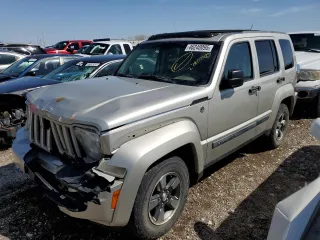 2008 Jeep Liberty Sport with VIN 1J8GN28K28W278000, listed as a Copart auction lot 46240095 with 155,616 mi miles and Salvage Title. Bid and sale history available at carsss.com. Image 1.