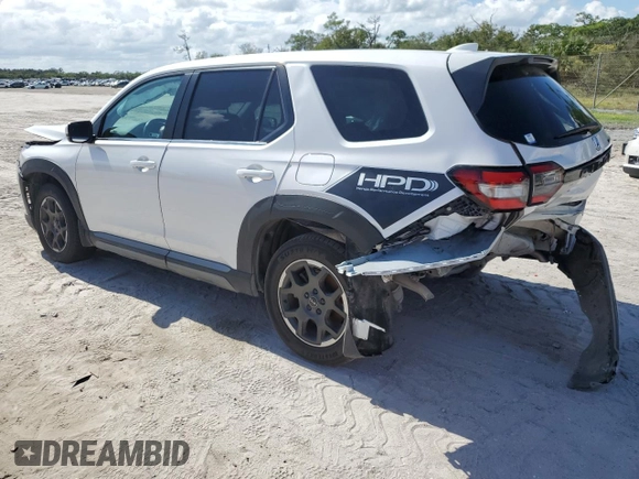 2023 Honda Pilot EX-L 8 Passenger with VIN 5FNYG2H49PB008353, listed as a Copart auction lot 76395124 with 158,867 mi miles and Non Repairable. Bid and sale history available at carsss.com. Image 2.