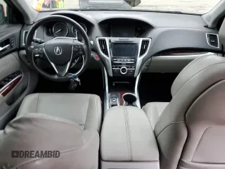 2015 Acura TLX V6 Advance with VIN 19UUB2F7XFA004587, listed as a Copart auction lot 86142474 with 0 mi miles and Salvage Title. Bid and sale history available at carsss.com. Image 8.