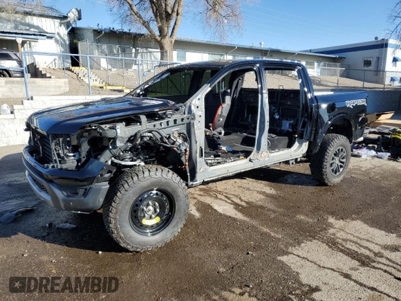 2024 Ford Ranger Raptor with VIN 1FTER4LR5RLE21897, listed as a Copart auction lot 46856715 with 0 mi miles and Salvage Title. Bid and sale history available at carsss.com. Image 1.