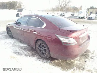 2012 Nissan Maxima 3.5 S with VIN 1N4AA5AP0CC837365, listed as a IAAI auction lot 41394533 with 156,410 mi miles. Bid and sale history available at carsss.com. Image 3.