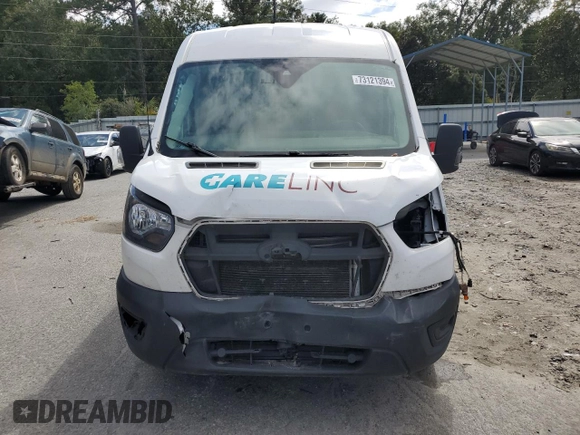 2020 Ford Transit Cargo with VIN 1FTBR1CG4LKA74530, listed as a Copart auction lot 73121394 with 165,713 mi miles and Salvage Title. Bid and sale history available at DreamBid. Image 5.