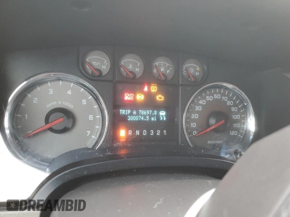 2009 Ford F-150 STX with VIN 1FTRX12809KB12665, listed as a Copart auction lot 42559065 with 300,074 mi miles and Salvage Title. Bid and sale history available at DreamBid. Image 9.