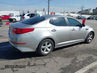2014 Kia Optima LX with VIN KNAGM4A72E5449984, listed as a IAAI auction lot 41856778 with 1 mi miles. Bid and sale history available at carsss.com. Image 4.