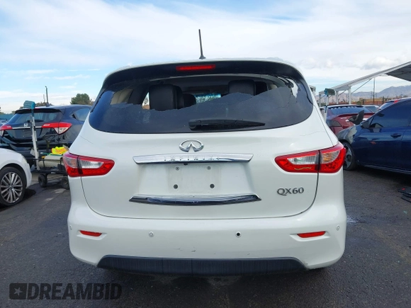 2015 Infiniti QX60 with VIN 5N1AL0MN4FC530895, listed as a IAAI auction lot 41410685 with 89,927 mi miles. Bid and sale history available at carsss.com. Image 16.