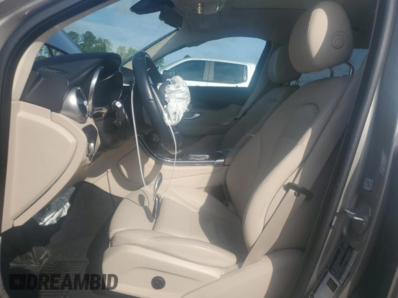 2021 Mercedes-Benz GLC 300 with VIN W1N0G8DB4MV279217, listed as a Copart auction lot 56144895 with 34,886 mi miles and Salvage title. Bid and sale history available at DreamBid. Image 7.