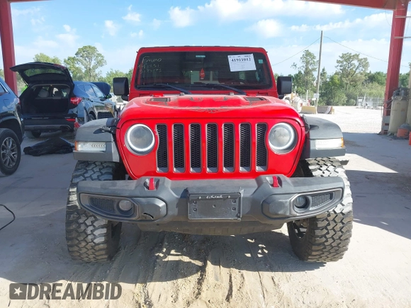 2018 Jeep Wrangler Unlimited Rubicon with VIN 1C4HJXFG0JW159287, listed as a IAAI auction lot 41911012 with 93,784 mi miles and . Bid and sale history available at DreamBid. Image 13.
