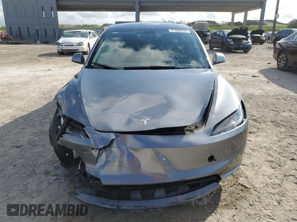 2025 Tesla Model 3 Long Range with VIN 5YJ3E1EA9SF918209, listed as a Copart auction lot 41908235 with Not provided miles and Salvage title. Bid and sale history available at DreamBid. Image 5.
