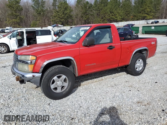 2005 GMC Canyon SL Z85 with VIN 1GTDT146958253002, listed as a Copart auction lot 43183765 with 181,375 mi miles and Salvage Title. Bid and sale history available at carsss.com. Image 1.