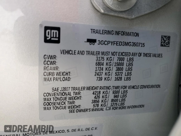 2021 Chevrolet Silverado 1500 LT Trail Boss with VIN 3GCPYFED3MG350715, listed as a Copart auction lot 44524305 with 77,857 mi miles and Salvage Title. Bid and sale history available at DreamBid. Image 12.