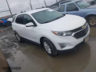 2018 Chevrolet Equinox LT with VIN 2GNAXJEV7J6193919, listed as a IAAI auction lot 41609954 with 107,087 mi miles. Bid and sale history available at carsss.com. Image 1.