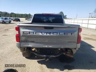 2024 Chevrolet Silverado 1500 Custom with VIN 3GCPDBEK4RG351205, listed as a Copart auction lot 47282645 with 5,950 mi miles and Salvage Title. Bid and sale history available at DreamBid. Image 6.