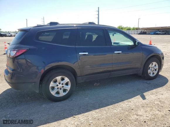 2017 Chevrolet Traverse LS with VIN 1GNKRFED6HJ206725, listed as a Copart auction lot 51914725 with 187,120 mi miles and Salvage Title. Bid and sale history available at carsss.com. Image 3.