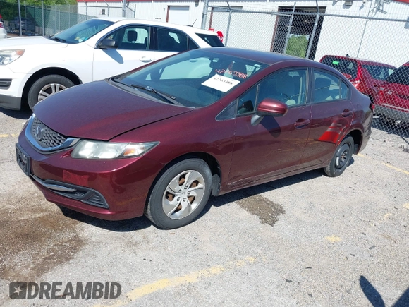 2014 Honda Civic LX z VIN 19XFB2F53EE061313, wystawiony jako IAAI lot #42263388 z przebiegiem 58 000 mil mil oraz . Historia ofert i sprzedaży dostępna na DreamBid. Obrazek 2.