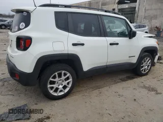 2021 Jeep Renegade Sport with VIN ZACNJDAB4MPM11800, listed as a Copart auction lot 44103615 with 54,027 mi miles and Salvage title. Bid and sale history available at DreamBid. Image 3.