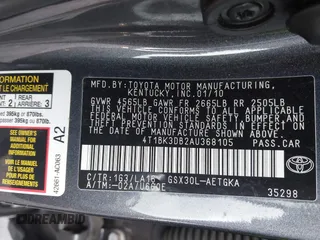 2010 Toyota Avalon XL with VIN 4T1BK3DB2AU368105, listed as a IAAI auction lot 40966346 with 147,122 mi miles and . Bid and sale history available at DreamBid. Image 9.