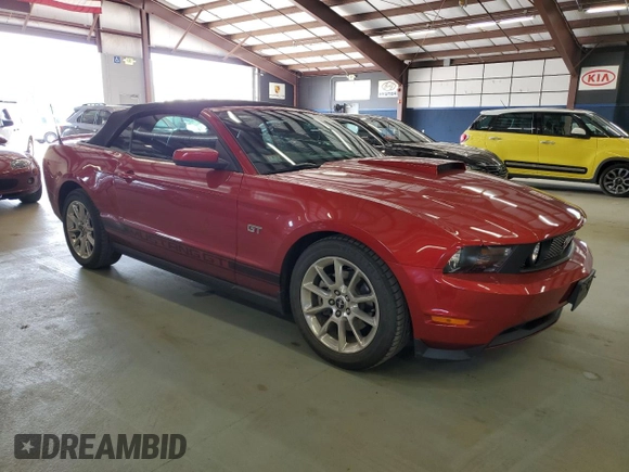 2010 Ford Mustang GT with VIN 1ZVBP8FH2A5100327, listed as a Copart auction lot 58474295 with 50,752 mi miles and Salvage title. Bid and sale history available at DreamBid. Image 4.