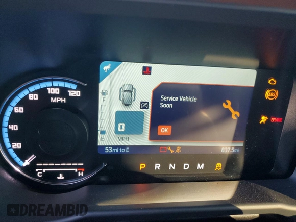 2024 Ford Bronco Outer Banks with VIN 1FMDE8BHXRLB04524, listed as a Copart auction lot 87458424 with 837 mi miles and Salvage Title. Bid and sale history available at DreamBid. Image 9.