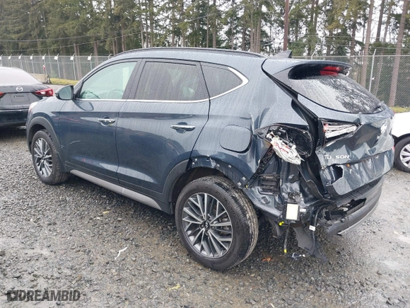 2021 Hyundai Tucson Sport with VIN KM8J3CAL0MU287789, listed as a IAAI auction lot 41848291 with 39,457 mi miles. Bid and sale history available at carsss.com. Image 3.