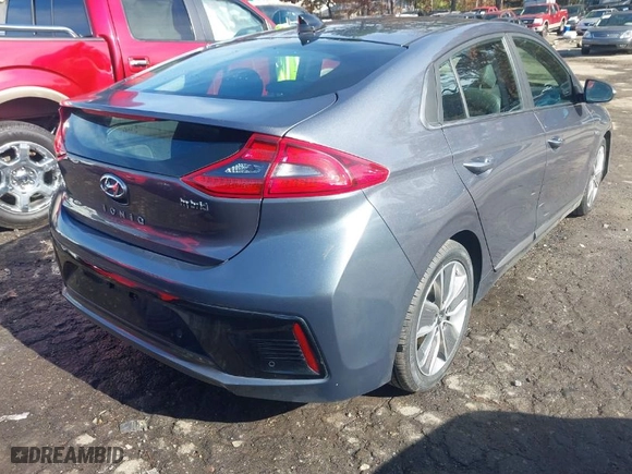 2018 Hyundai Ioniq Hybrid Limited with VIN KMHC05LC0JU083970, listed as a IAAI auction lot 40954180 with 110,408 mi miles. Bid and sale history available at carsss.com. Image 4.