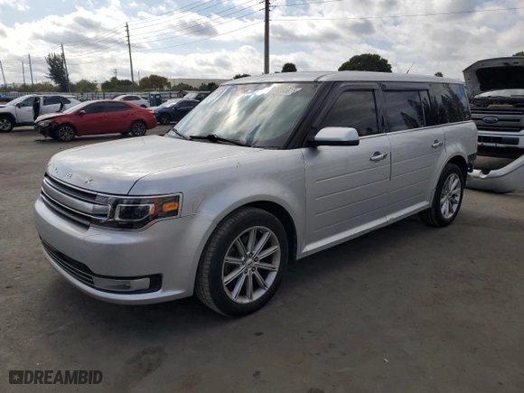 2017 Ford Flex Limited with VIN 2FMGK5D83HBA03017, listed as a Copart auction lot 88265015 with 102,760 mi miles and Salvage Title. Bid and sale history available at carsss.com. Image 1.