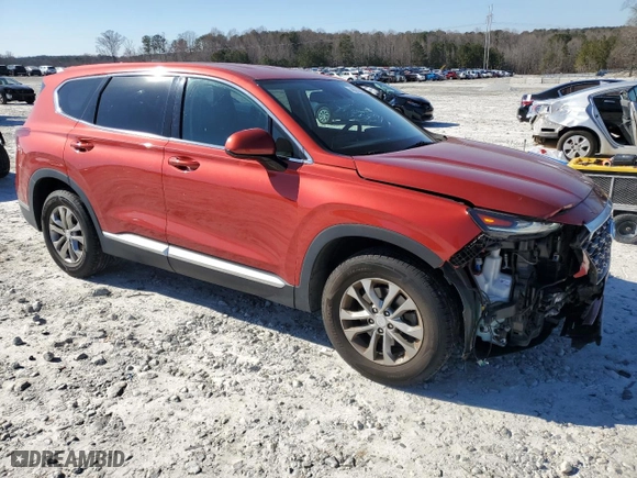 2020 Hyundai Santa Fe SEL with VIN 5NMS33AD7LH212367, listed as a Copart auction lot 46372605 with 54,894 mi miles and Salvage Title. Bid and sale history available at carsss.com. Image 4.