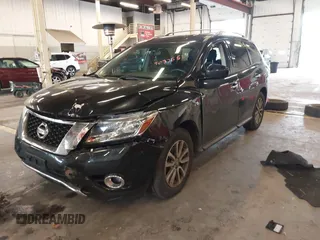 2016 Nissan Pathfinder S with VIN 5N1AR2MNXGC630771, listed as a IAAI auction lot 40825523 with 106,051 mi miles and . Bid and sale history available at DreamBid. Image 2.