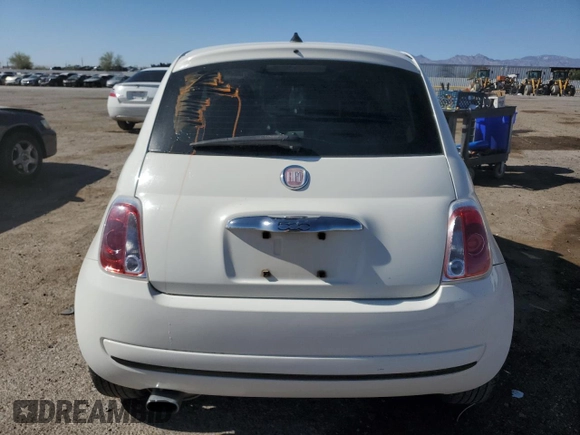 2013 FIAT 500 Pop with VIN 3C3CFFAR8DT511352, listed as a Copart auction lot 54662565 with 102,640 mi miles and Salvage Title. Bid and sale history available at carsss.com. Image 6.
