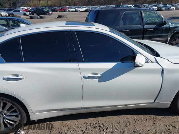 2019 Infiniti Q50 Luxe with VIN JN1EV7AR5KM594323, listed as a IAAI auction lot 42011023 with 68,235 mi miles and . Bid and sale history available at DreamBid. Image 13.
