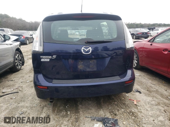 2009 Mazda 5 Sport with VIN JM1CR29L890332275, listed as a Copart auction lot 87152704 with 117,945 mi miles and Salvage title. Bid and sale history available at DreamBid. Image 6.