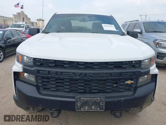 2021 Chevrolet Silverado 1500 Work Truck with VIN 1GCRYAEF0MZ210103, listed as a IAAI auction lot 41895696 with 80,098 mi miles and . Bid and sale history available at DreamBid. Image 13.
