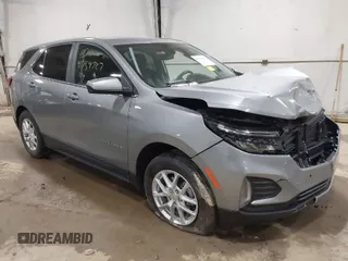 2024 Chevrolet Equinox LT with VIN 3GNAXUEG0RL369316, listed as a IAAI auction lot 41759727 with 6,300 mi miles. Bid and sale history available at carsss.com. Image 1.