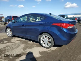 2013 Hyundai Elantra Limited with VIN KMHDH4AEXDU697201, listed as a Copart auction lot 50235345 with 67,411 mi miles and Salvage Title. Bid and sale history available at carsss.com. Image 2.