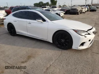 2021 Lexus LS with VIN JTHD51FF0M5013410, listed as a Copart auction lot 62953724 with 42,050 mi miles and Salvage Title. Bid and sale history available at carsss.com. Image 4.