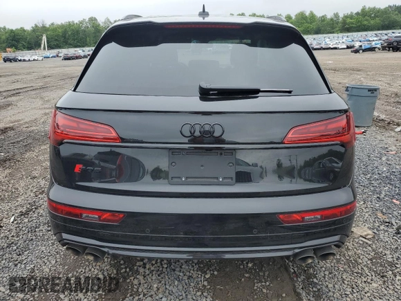 2025 Audi SQ5 Premium Plus with VIN WA1B4AFYXS2032116, listed as a Copart auction lot 60176795 with Not provided miles and Salvage title. Bid and sale history available at DreamBid. Image 6.