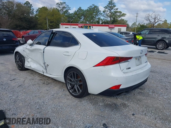 2020 Lexus IS with VIN JTHGA1D28L5101614, listed as a IAAI auction lot 41783627 with 66,400 mi miles. Bid and sale history available at carsss.com. Image 3.